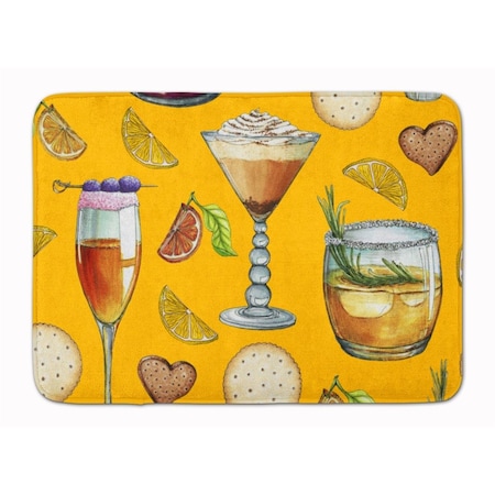 Carolines Treasures Drinks and Cocktails Gold Machine Washable Memory Foam Mat BB5202RUG